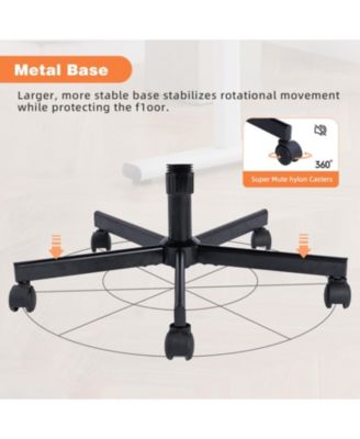 Orange Velvet Criss Cross Office Chair