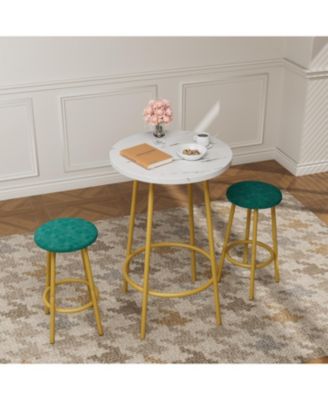 3-Piece Bar Table Set with 2 Bar Stools