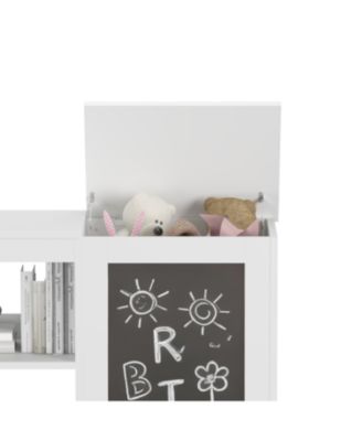 Streamdale Kids Bookshelf Toy Storage Cabinet Chalkboard - White Organizer