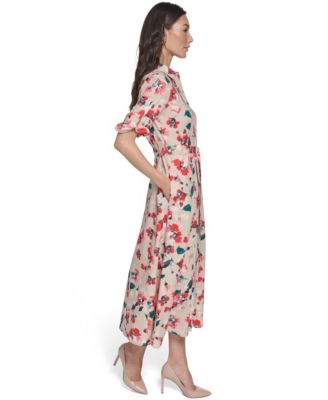 Women's Collared Midi Dress