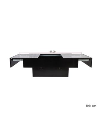 Coffee Table Sliding Top Hidden Storage Extendable