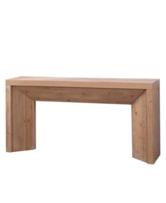 62" Modern Rustic Console Table – Solid-Look Engineered Wood Entryway Table