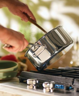 EverLast Stainless Steel Covered Tri-Ply Clad, 3QT Covered Stock and Saucepan