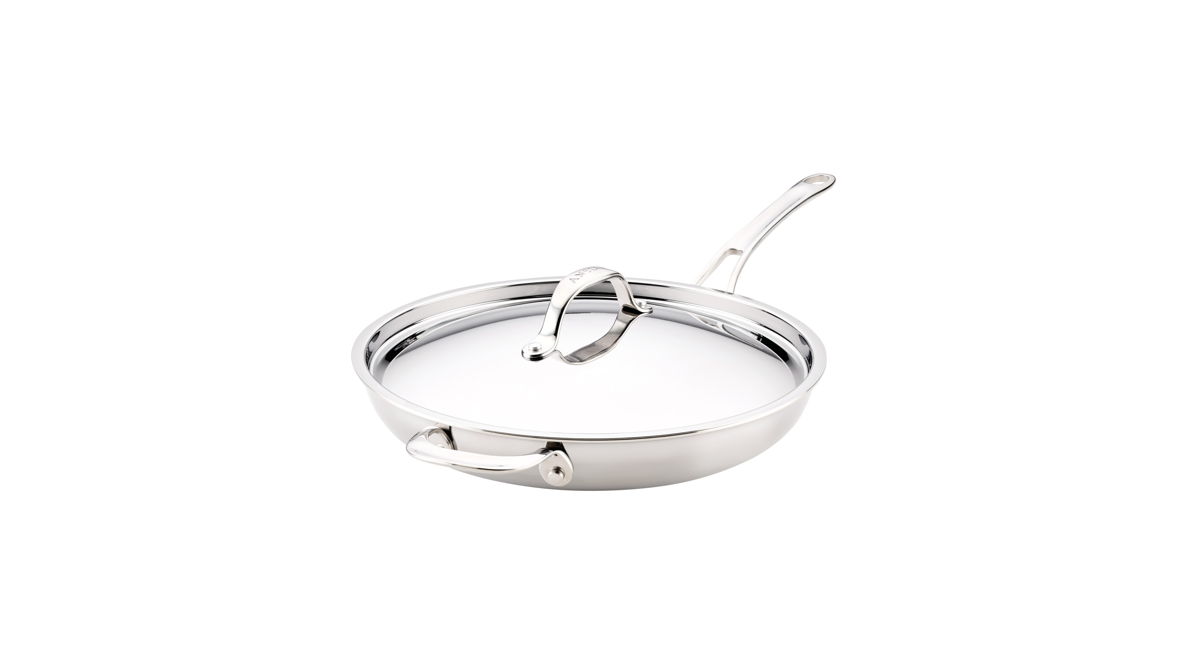 Anolon EverLast Stainless Steel 12.5" Tri-Ply Clad Frying Pan