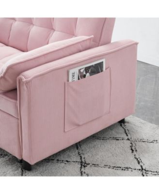 Breathable Modular Sofa Bed with Metal Legs