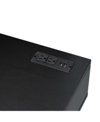  Bohemian Vanity Set with Charging Station, Stool, & 3 Storage Drawers