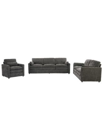 Cozy Upholstered Cloud Sofa Set