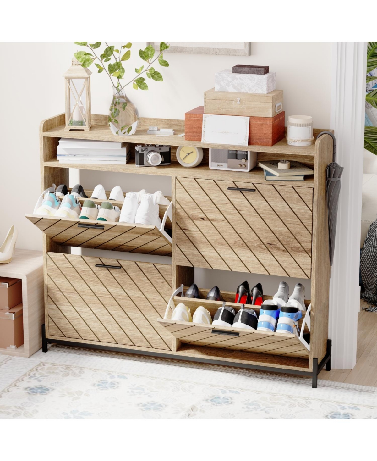 Streamdale Furniture shoe cabinet/shoe rack cabinet/shoe rack organizer cabinet