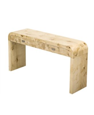 Entryway Table with Burl Wood Veneer,Suitable for Entryway, Hallway, Living Room, Foyer, Corridor