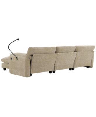 108" Modular Sectional Sofa Wide Seat USB Charger Ottoman