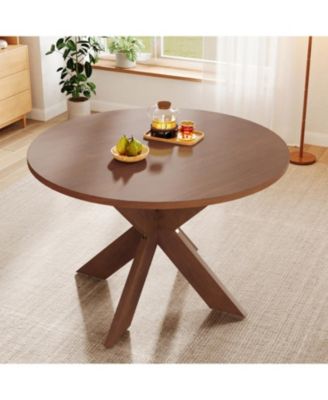 Round Dining Table Modern Farmhouse Kitchen Table