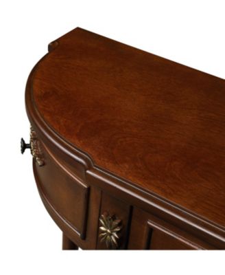 Retro Cherry Console Table with Drawers