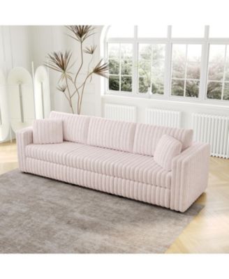 106" Light Pink Modular Sofa - Modern Plush & Comfortable
