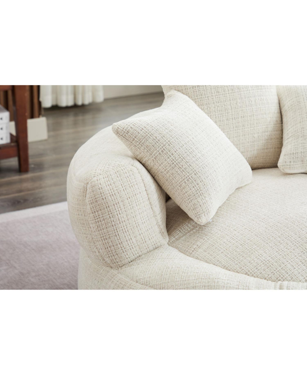 Streamdale Furniture Foam Bean Bag Chair - Soft Chenille Cover