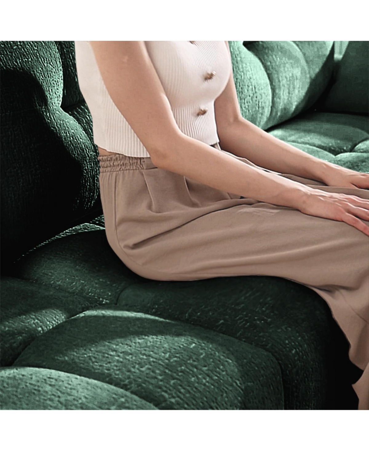 Streamdale Furniture Ergonomic Sofa & Ottoman Set - Modern Lounge Chair