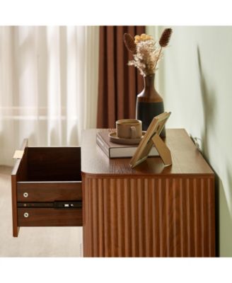 Streamdale 3 Drawer Dresser Set - Modern Wave Design
