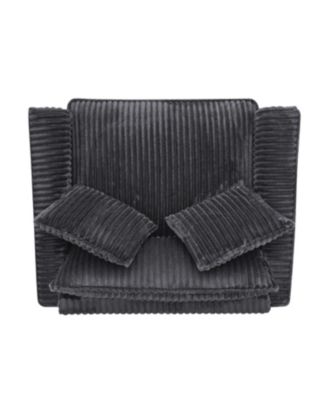 Streamdale Gray Corduroy Lazyman Sofa Chair