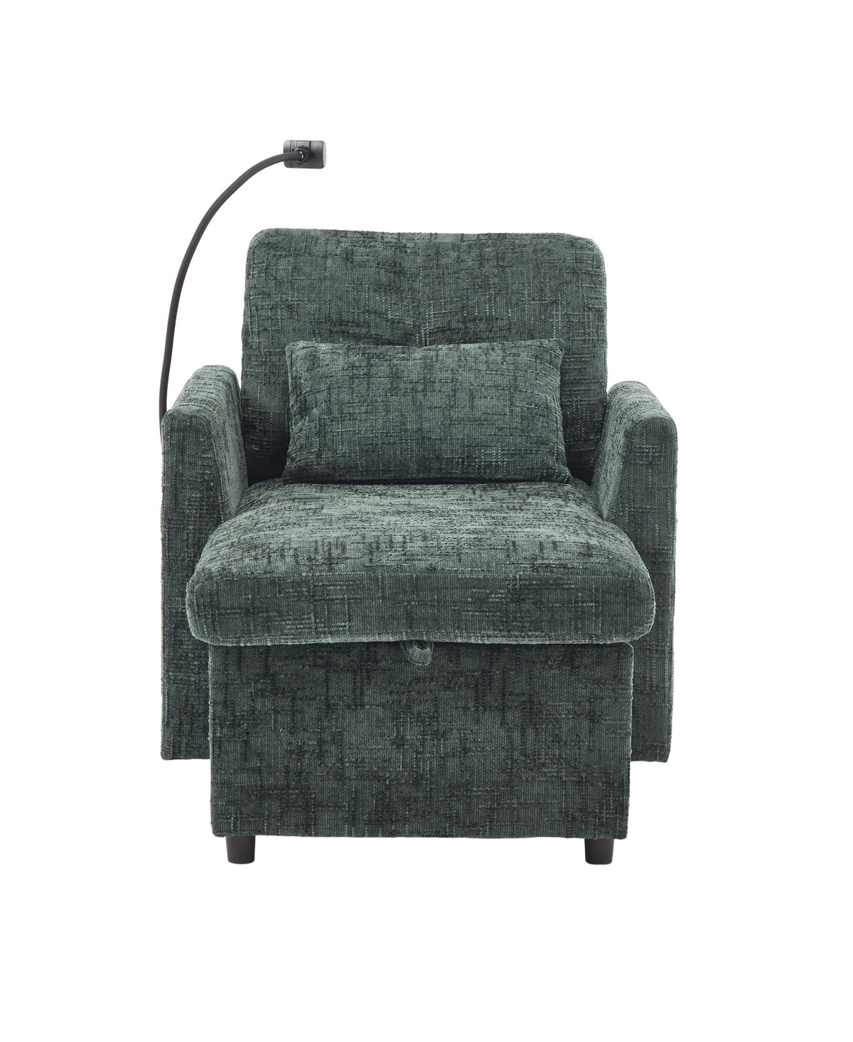 Streamdale Furniture Multifunctional Chenille Recliner Sofa with Storage & Phone Bracket
