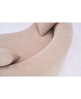 Streamdale Yin Yang Chenille Sofa Set - Compact, No Assembly, Pillows Included