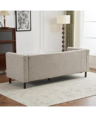 Streamdale 78" Upholstered Modern Sofa - Grayish Beige