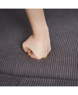 66" Sleeper Sofa Bed - Pullout, Pillows, Pockets - Grey