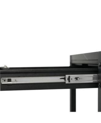 Square Double-Layer Coffee Table - Hidden Compartment & Fingerprint Lock