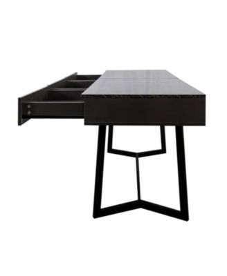 Modern Black 70.87" Computer Desk, Study & Work Desk, Y-Shaped Metal Legs