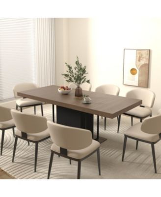 Extendable Dining Table, Aged Wood, 6-10 Seats, 160-200cm