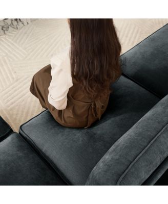 Super Large Wide Deep 4-Seater Sofa w/ Storage - Chenille Gary