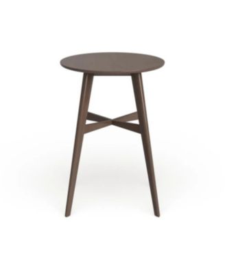 Streamdale Mid-Century Modern Round Bar Table - 42", Natural Walnut