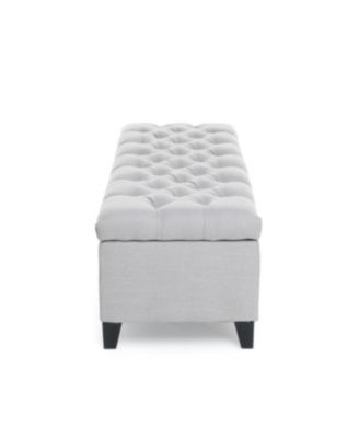 Streamdale Button Tufted Diamond Stitch Storage Ottoman Bench