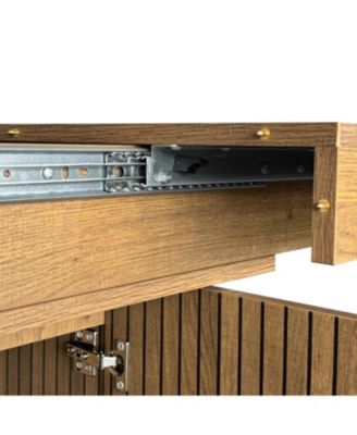 Seats 6-10 Expandable Dining Table with Storage