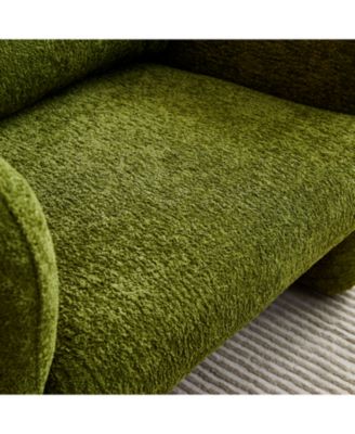 34" Velvet Sofa - Modern Single Couch for Small Spaces