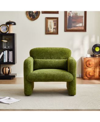 34" Velvet Sofa - Modern Single Couch for Small Spaces