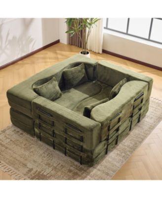 71" Folding Sofa Bed - Plush, High-Density Foam