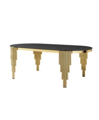 Streamdale  Glass Top Oval Dining Table