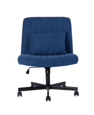 Streamdale Modern Linen Blue Criss Cross Office Chair - Product Details