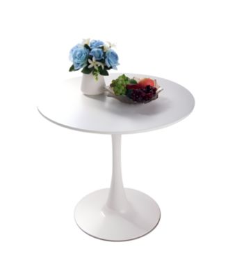  31.5" White Round Dining Table, Tulip Style