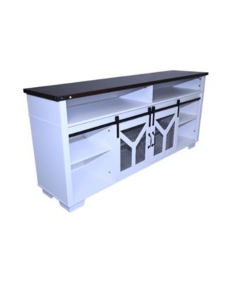 65" LED TV Stand - Barn Door Farmhouse
