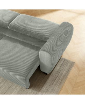 Corduroy Sleeper Sofa with Storage