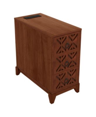 End Table with 3 Drawers & 4 Shelves