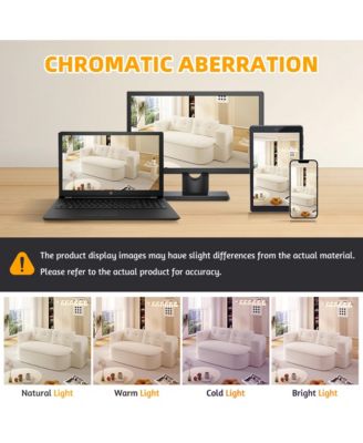 78.7" Foldable Corduroy Sofa Bed with Blanket & Pillows