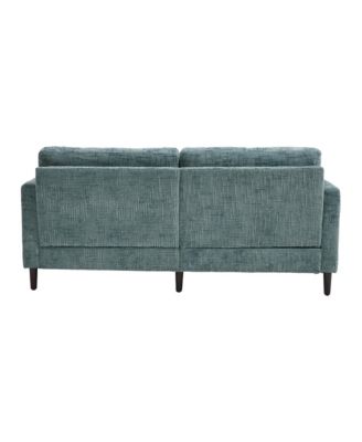 Modern Chenille 2-Seater Sofa w/ LED, USB & Storage