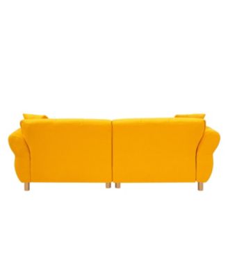 Teddy Sofa (Yellow) w/ Pillows - Apartment/Office/Living Room