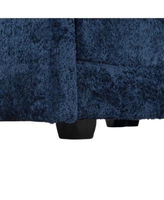  Oversized Sectional Cloud Couch, Modern Chenille L Shape, Ottoman & Memory Foam