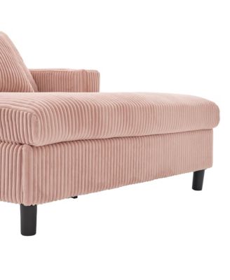 Streamdale Corduroy Oversized Recliner Sofa w/ USB, LED, Cup Holder