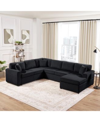 Streamdale Oversized 115.3" U-Shaped Sectional Sofa with Chaise Lounge
