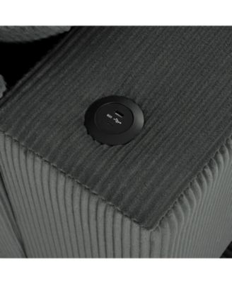 Large Sectional Sofa- Thick Cushions, Cup Holders & Charging