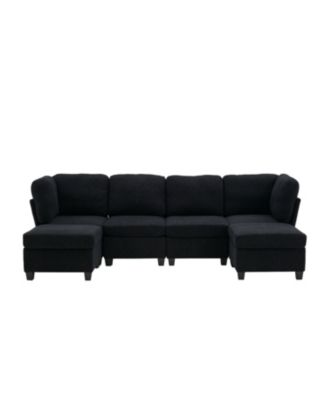 Streamdale Modular Sectional Sofa- Convertible 6-Seat Couch with Chaise & Ottoman
