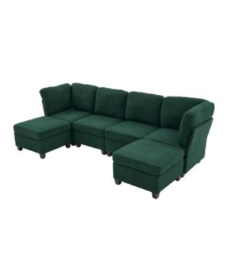 Streamdale Modular Sectional Sofa- Convertible 6-Seat Couch with Chaise & Ottoman